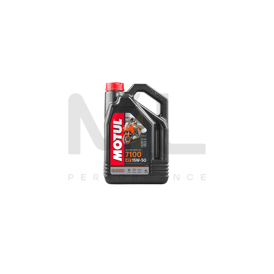 Motul 7100 4T 15w-50 Ester Synthetic Racing Motorcycle Engine Oil 4l, Engine Oil