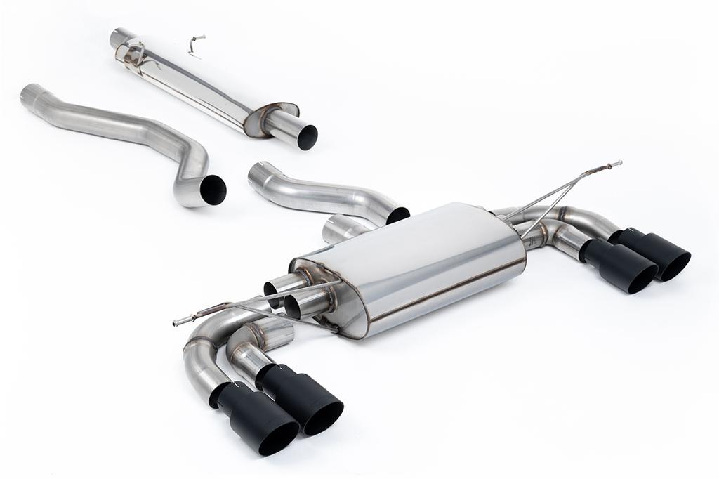 MillTek-SSXLR205-Particulate Filter-back OPF/GPF Back System with GT-90 Cerakote Black Trims - ECE Approved | ML Performance Car Parts