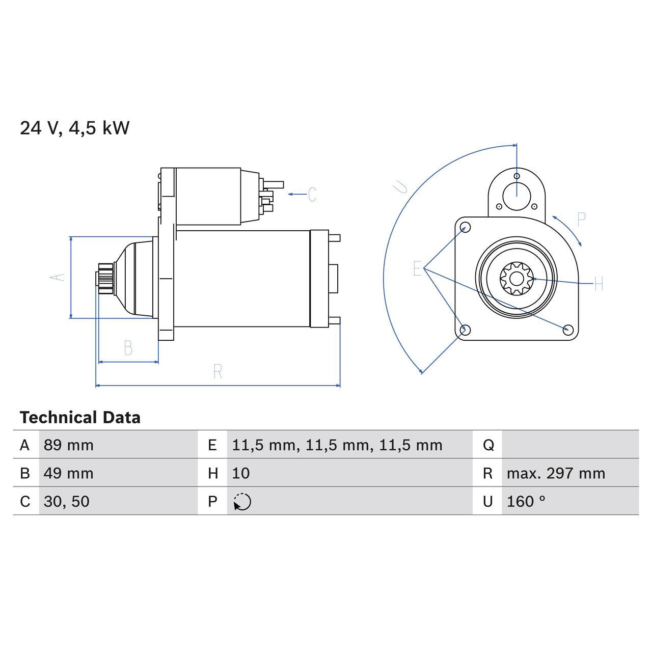 BOSCH 0986022940 Starter