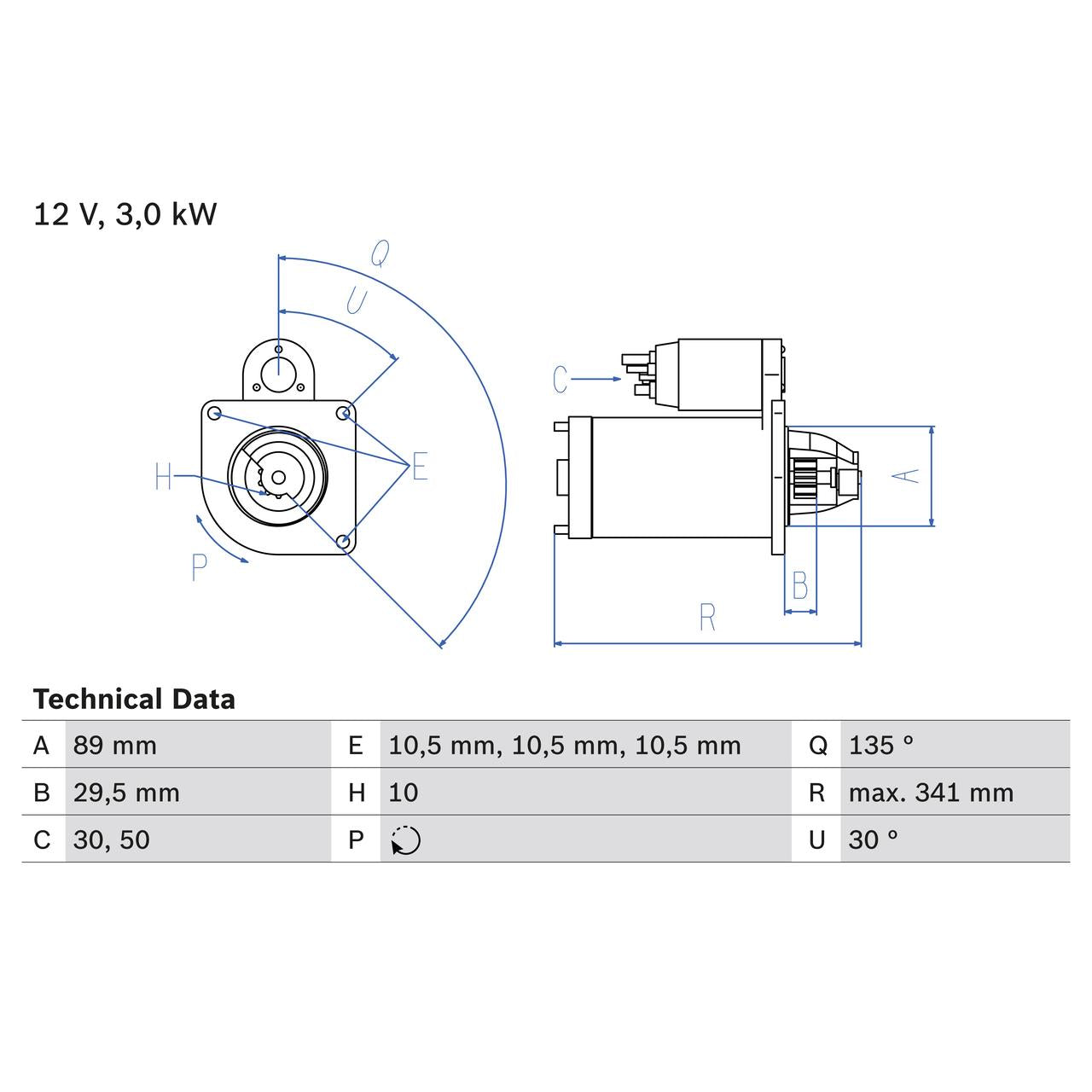 BOSCH 0986017750 Starter