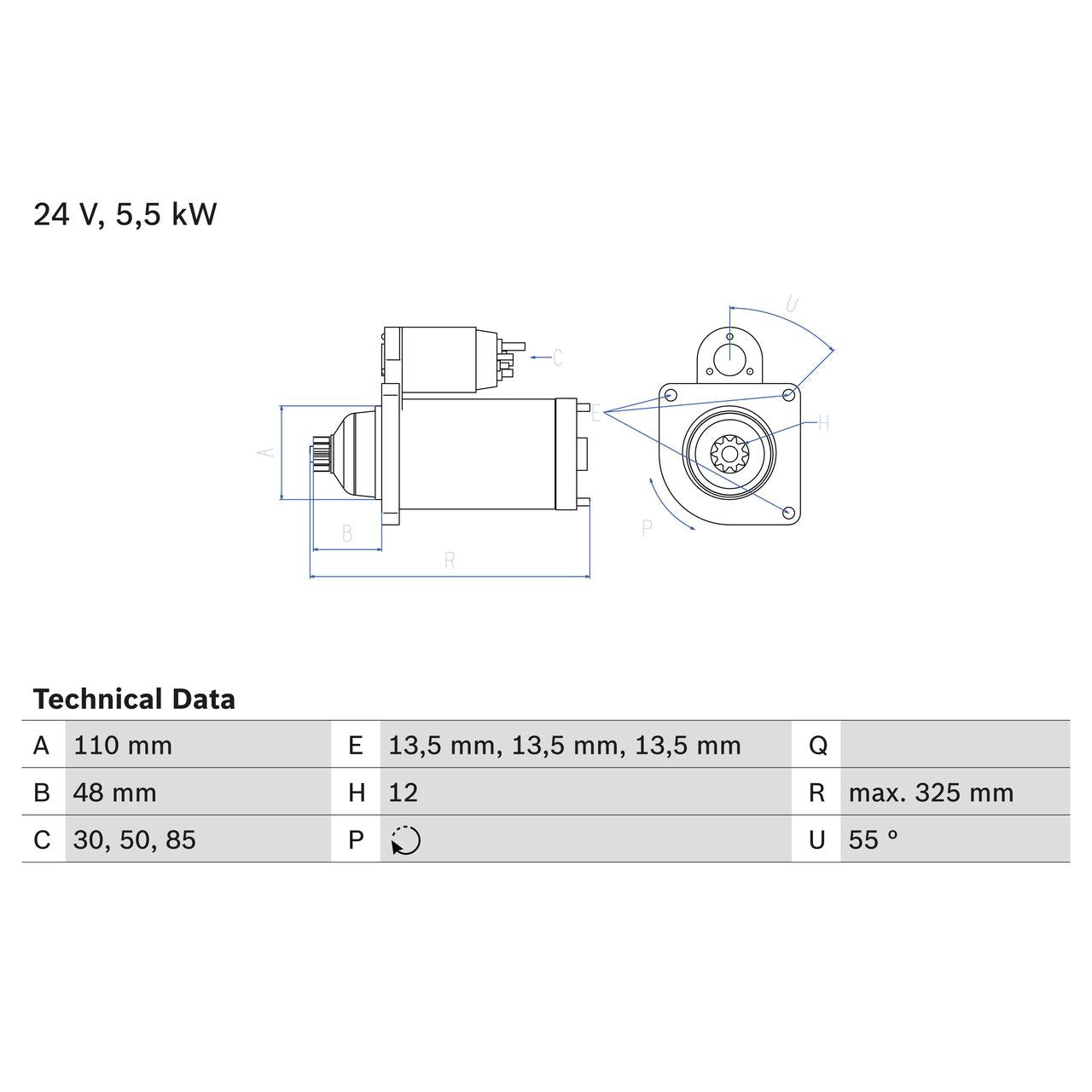 BOSCH 0986022260 Starter