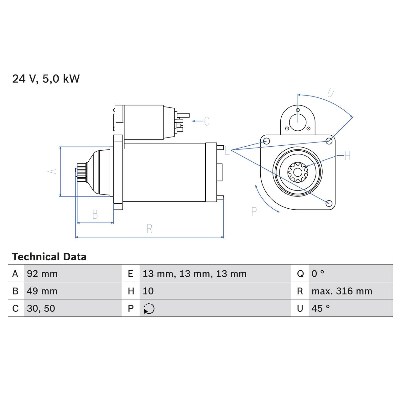 BOSCH 0986023430 Starter