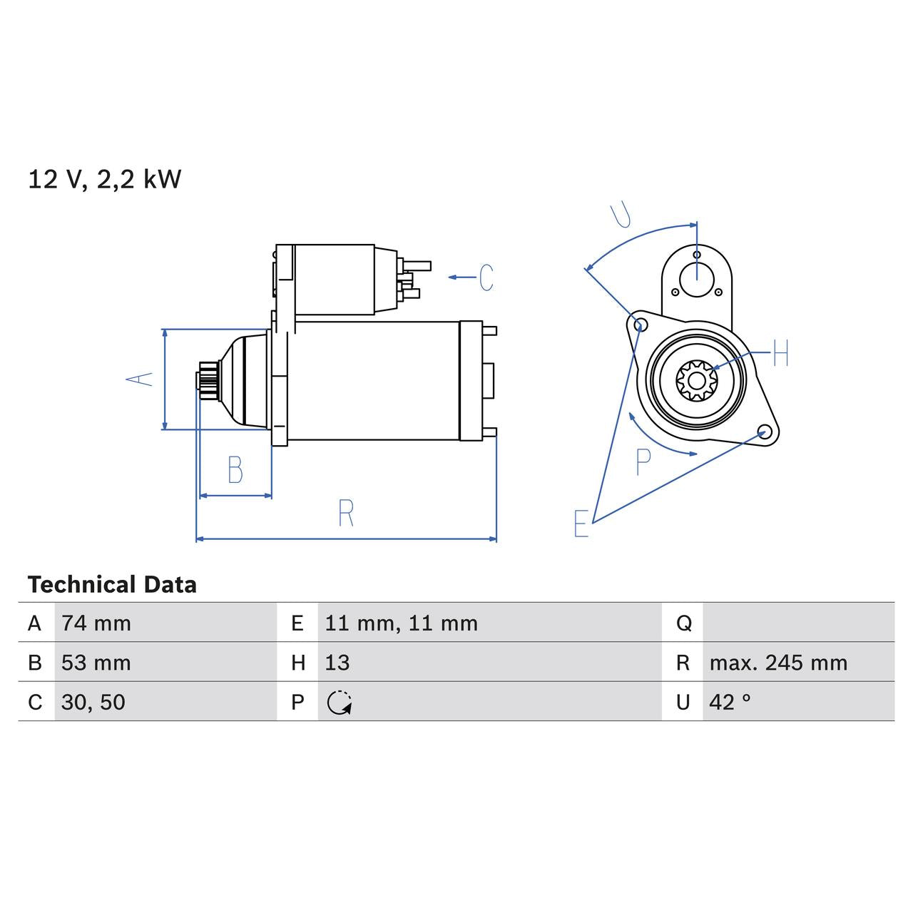 BOSCH 0986024520 Starter