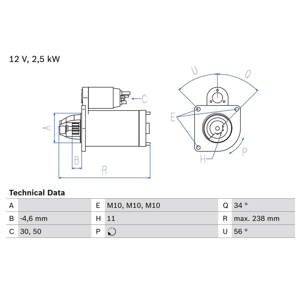 BOSCH 0986023850 Starter