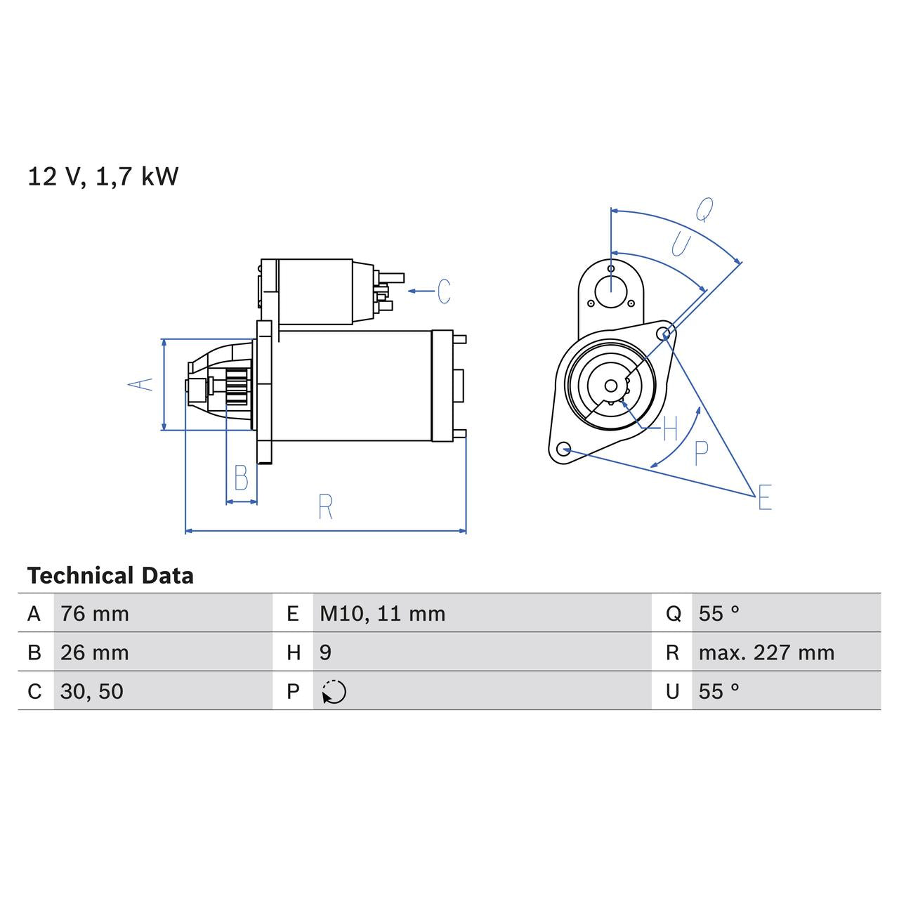 BOSCH 0986022010 Starter