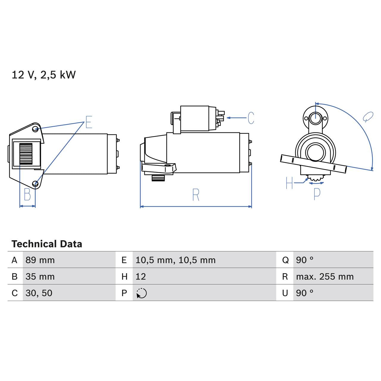 BOSCH 0986025200 Starter