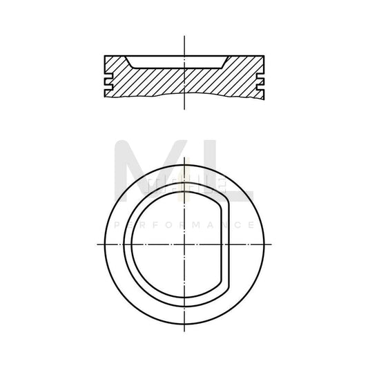 MAHLE ORIGINAL 039 91 00 Piston 86,0 mm, without cooling duct | ML Performance Car Parts