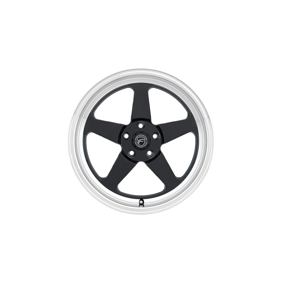 Forgestar F0918C022N23 18x5 D5 Drag Standard 5x120 ET-23 BS2.1 Gloss Black Machined Drag Racing Wheel