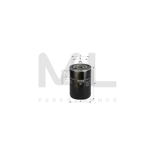 MANN-FILTER W 815 Oil Filter Spin-on Filter, with one anti-return valve | ML Performance Car Parts