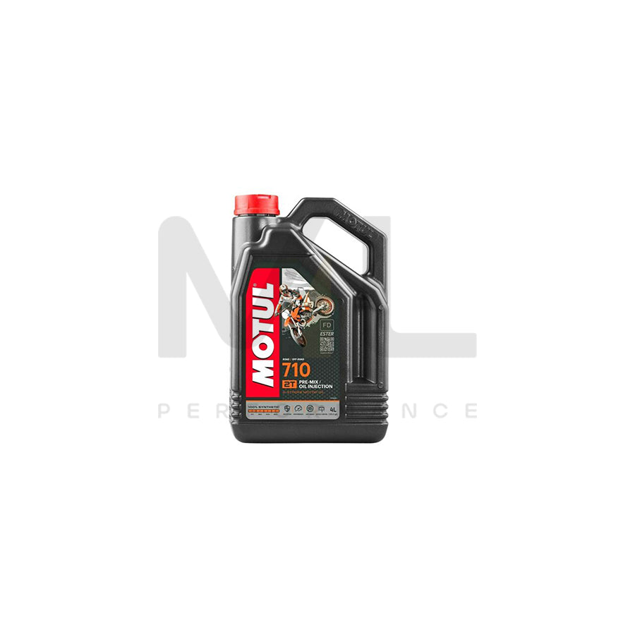 Motul 710 2T 2 Stroke Premix & Injector Ester Synthetic Racing Motorcycle  Engine Oil 4l, Engine Oil