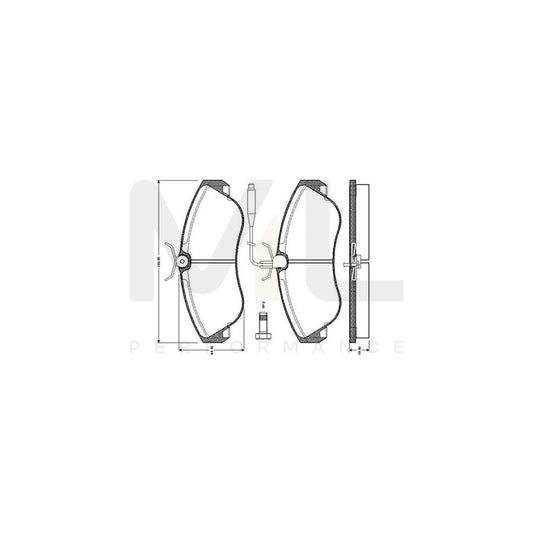 Bosch 0986Tb2029 Brake Pad Set Incl. Wear Warning Contact, With Bolts, With Accessories | ML Performance Car Parts
