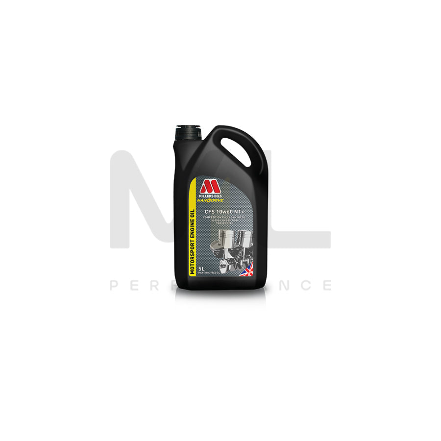 Millers Oils Motorsport CFS 10w60 NT+ Fully Synthetic Engine Oil 5l | Engine Oil | ML Car Parts UK | ML Performance