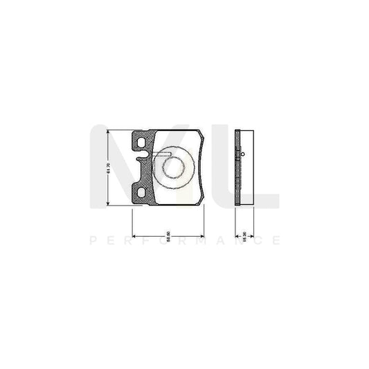 Bosch 0986Tb2014 Brake Pad Set Excl. Wear Warning Contact | ML Performance Car Parts