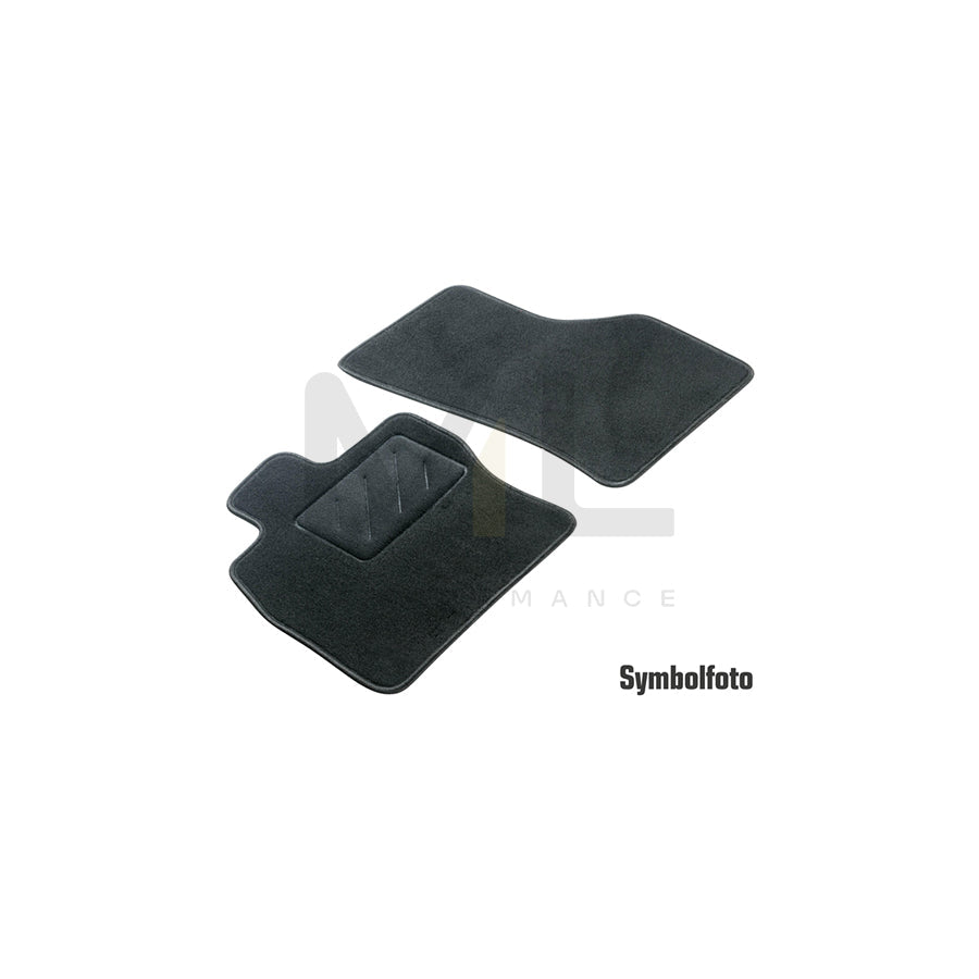 WALSER 80369 Floor mat set for VW TRANSPORTER Textile, Front, Quantity: 2, Black | ML Performance Car Parts
