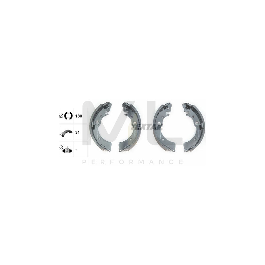 TEXTAR 91048700 Brake Shoe Set for HONDA CIVIC without handbrake lever | ML Performance Car Parts