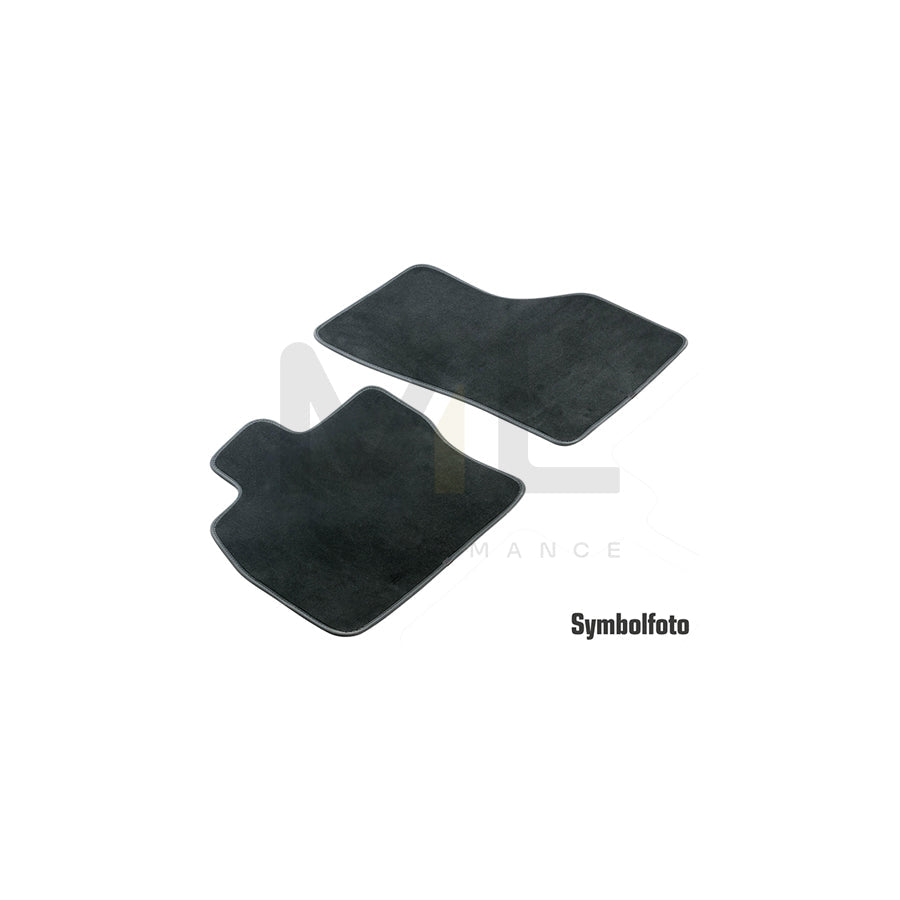 WALSER 80756 Floor mat set for VW TRANSPORTER Textile, Front, Quantity: 2, Black | ML Performance Car Parts