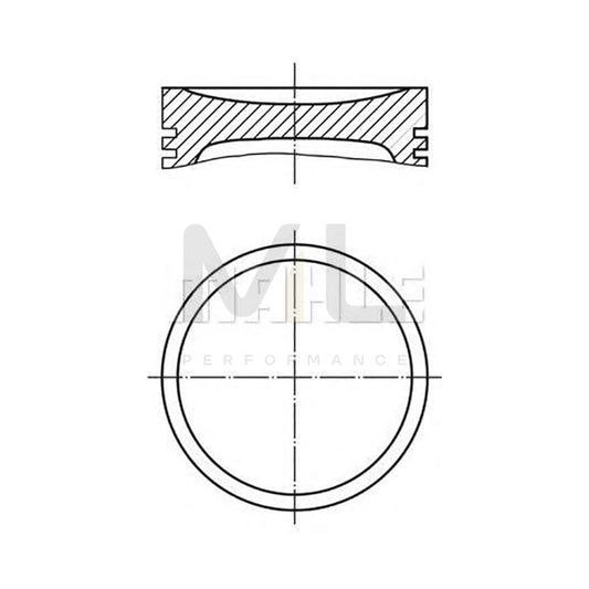 MAHLE ORIGINAL 002 29 02 Piston 89,5 mm, with piston rings | ML Performance Car Parts
