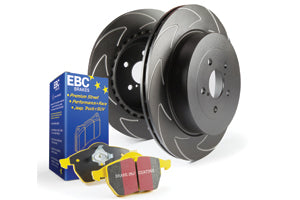 EBC Audi Seat Skoda Volkswagen Yellowstuff 4000 Series Front Sport Brake Pads & BSD Series Sport Discs Kit - ATE Caliper (8V A3, 5F Leon, 5E Octavia & MK7 Golf) | ML Performance UK