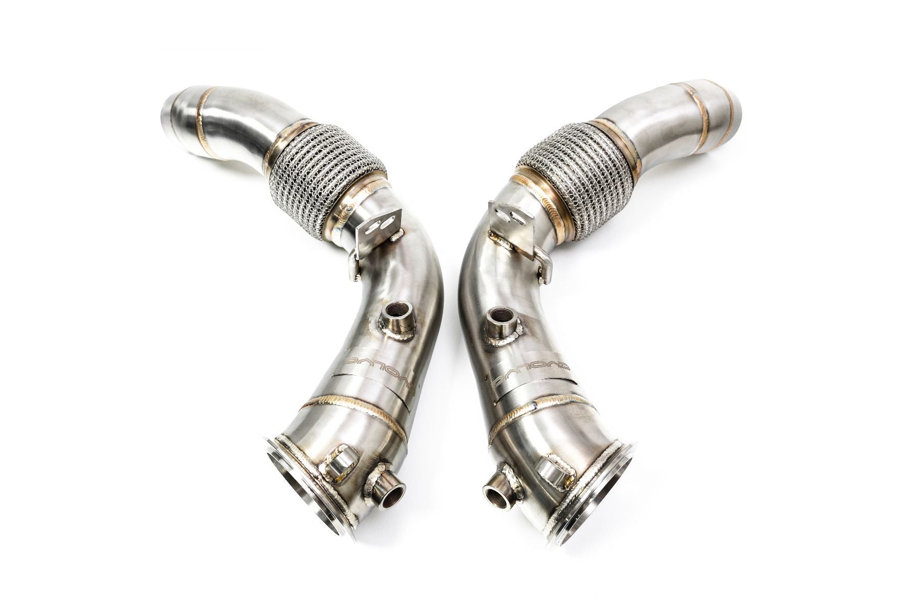 Evolve BMW S63 F10 F12 F13 Catless Turbo Downpipes (M5 & M6) - ML Performance UK