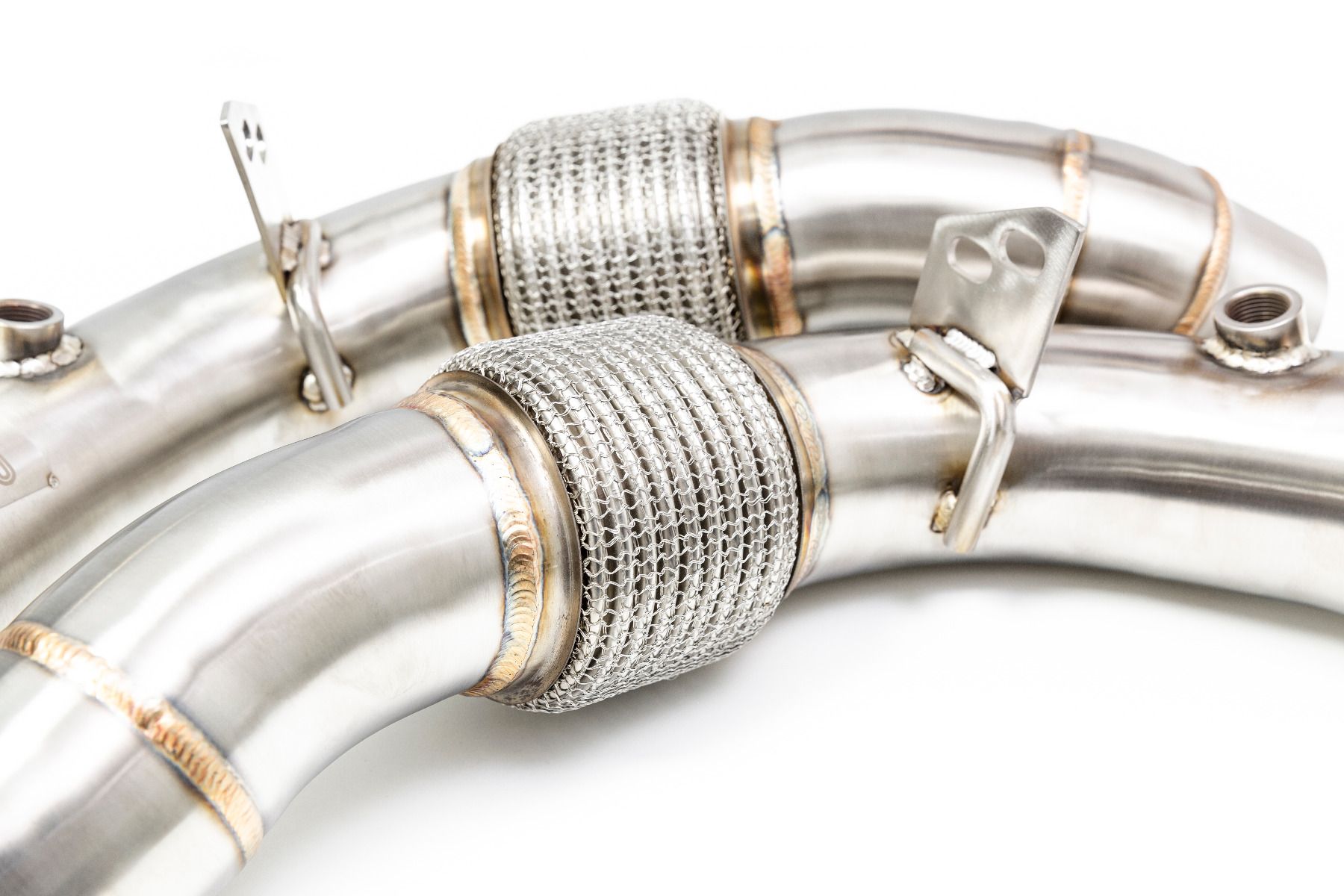 Evolve BMW S63 F10 F12 F13 Catless Turbo Downpipes (M5 & M6) - ML Performance UK