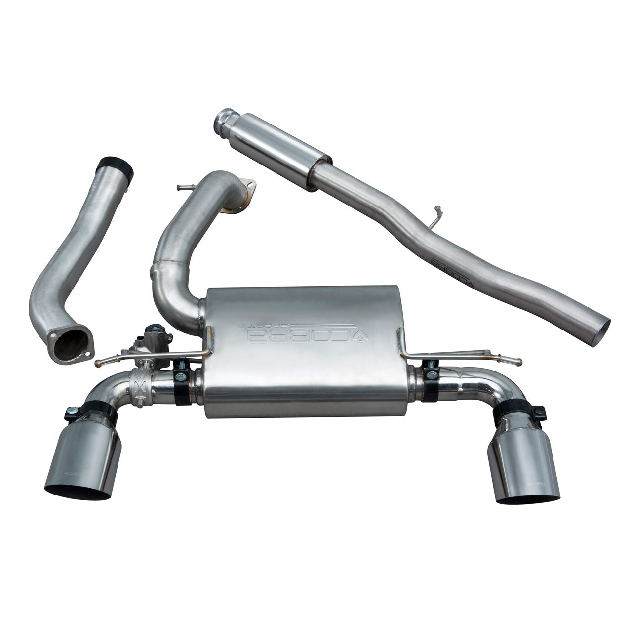 Cobra Exhaust Ford Focus RS (MK3) Cat Back Performance Exhaust | ML Performance EU Car Parts