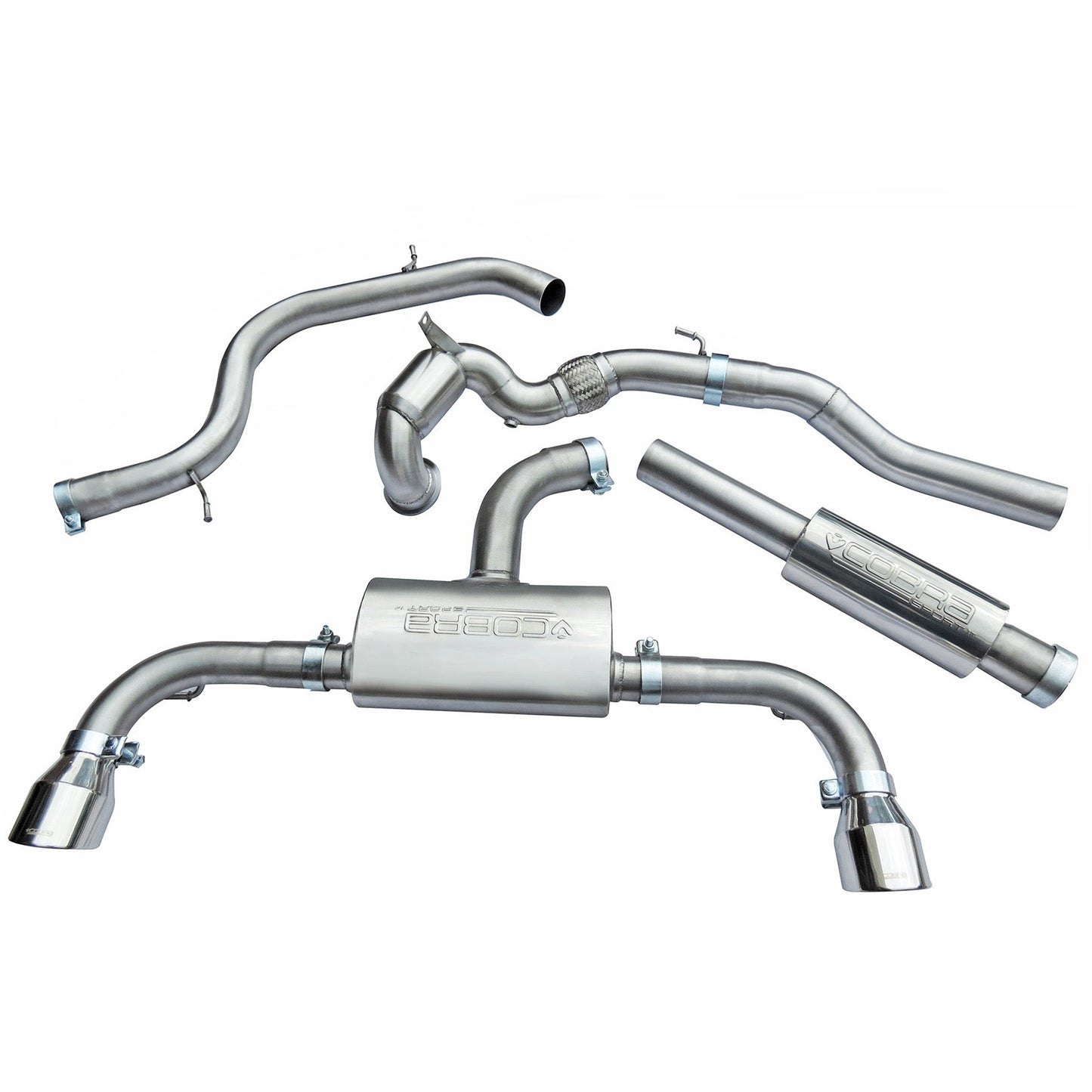 Cobra Exhaust VW Golf GTI (Mk7) 2.0 TSI (5G) (12-17) Turbo Back Performance Exhaust | ML Performance EU Car Parts