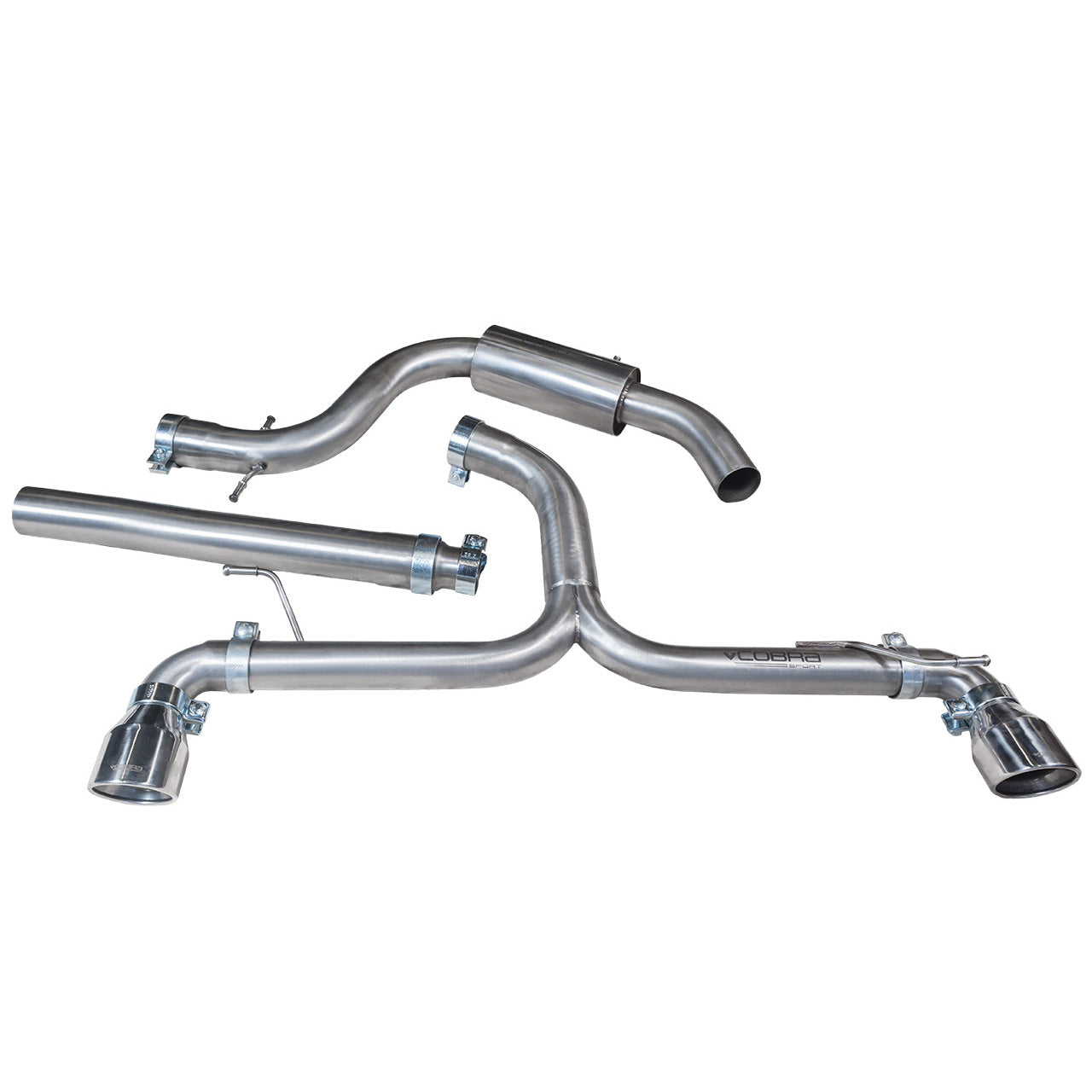 Cobra Exhaust VW Golf GT (MK6) 2.0 TDi 140PS (5K) (09-13) Venom Box Delete GTI Style Cat Back Performance Exhaust | ML Performance EU Car Parts