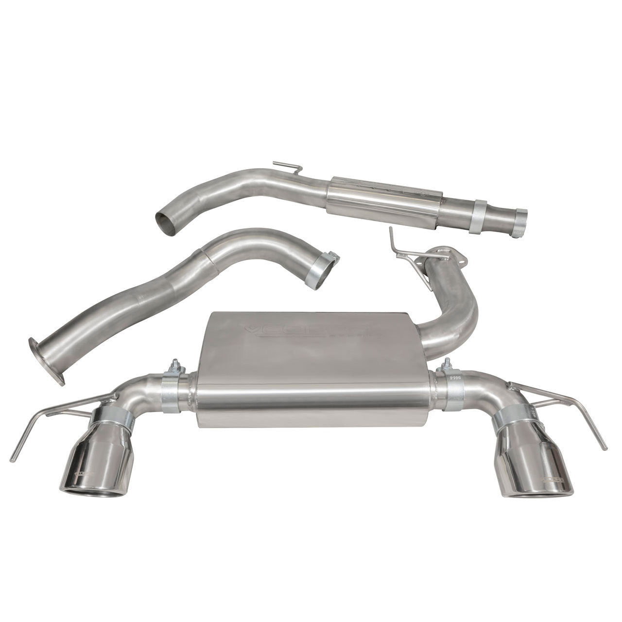Cobra Exhaust Vauxhall Corsa E VXR (15-18) Centre and Rear Performance Exhaust | ML Performance EU Car Parts